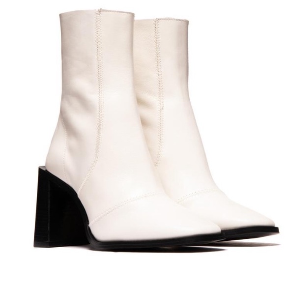 White Leather L’Intervalle Boots - Picture 2 of 6